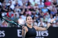 Sabalenka during a pre-Australian Open 2024 event